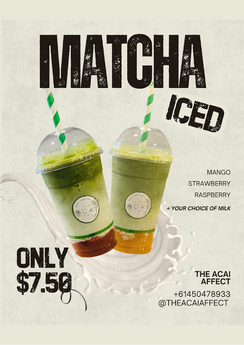 Menu, The Acai Affect
