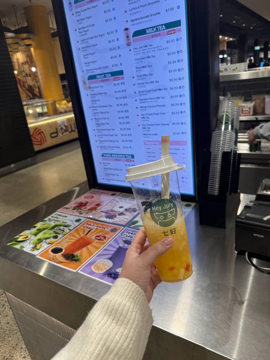 Menu, Hey July Boba