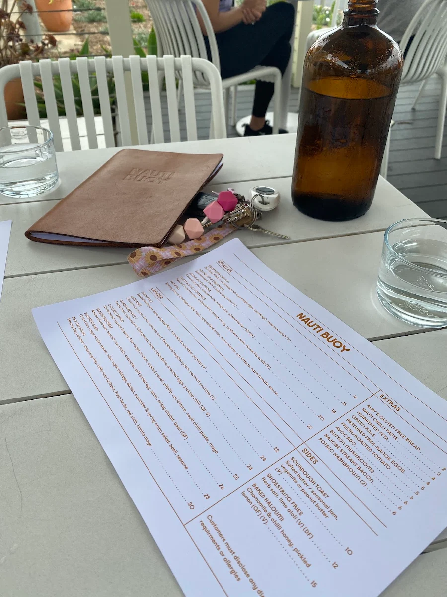 Menu, Nauti Buoy