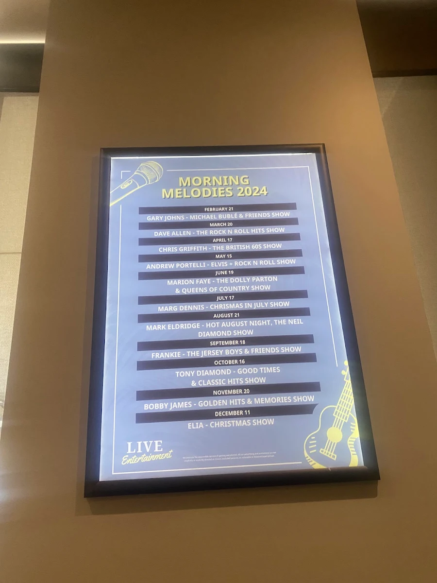 Menu, Excelsior Hotel
