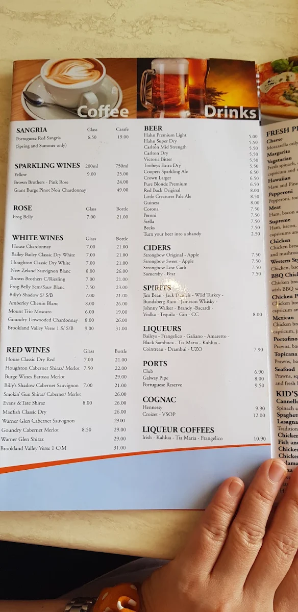 Menu, Oscar & Sons