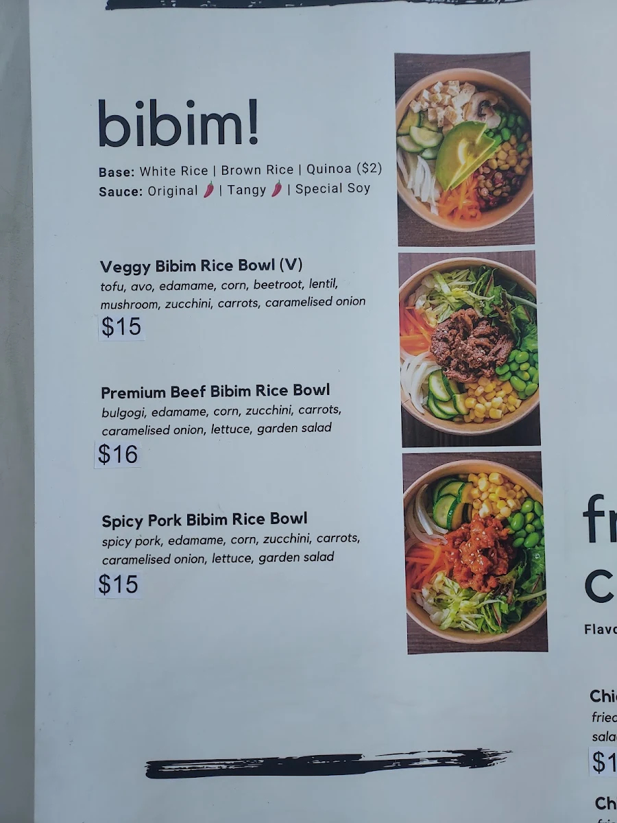 Menu, Haak Eatery