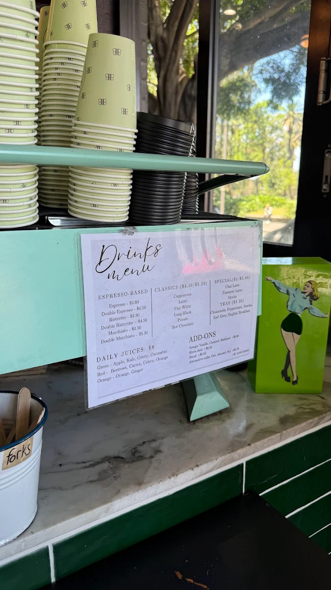 Menu, Breadfern Bakery