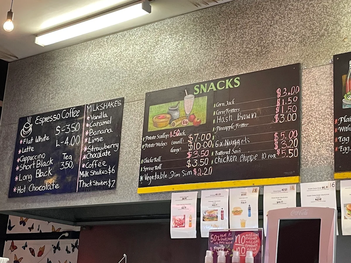 Menu, Leura Takeaway