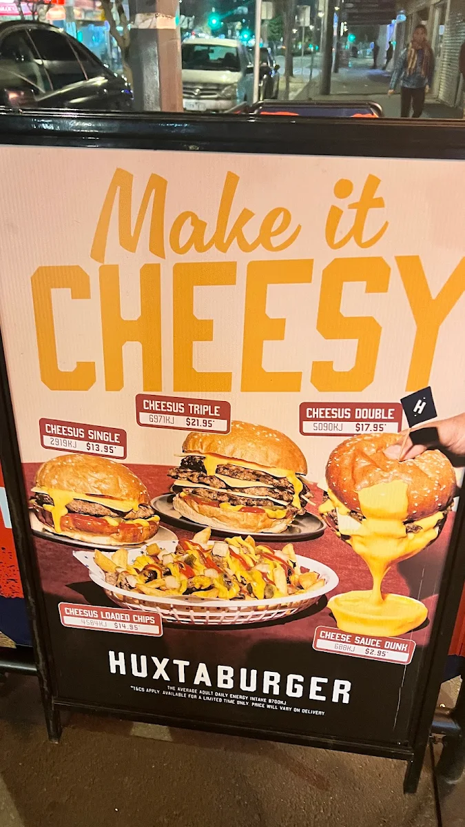 Menu, Huxtaburger Sunshine