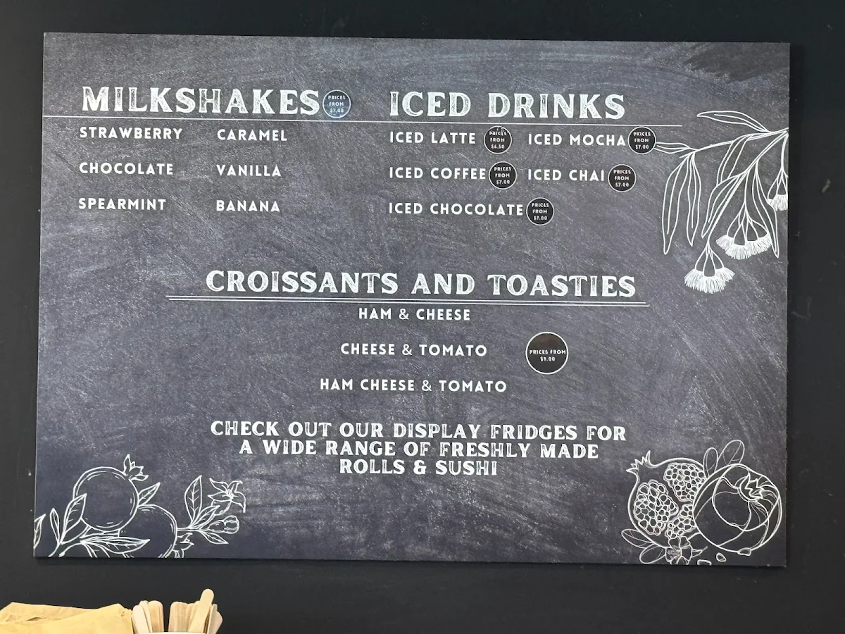 Menu, Cafe 613