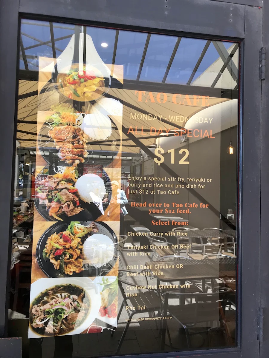 Menu, Tao Café