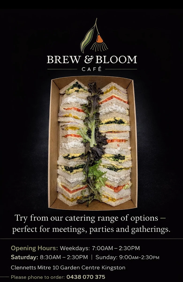 Menu, Brew+Bloom Cafe