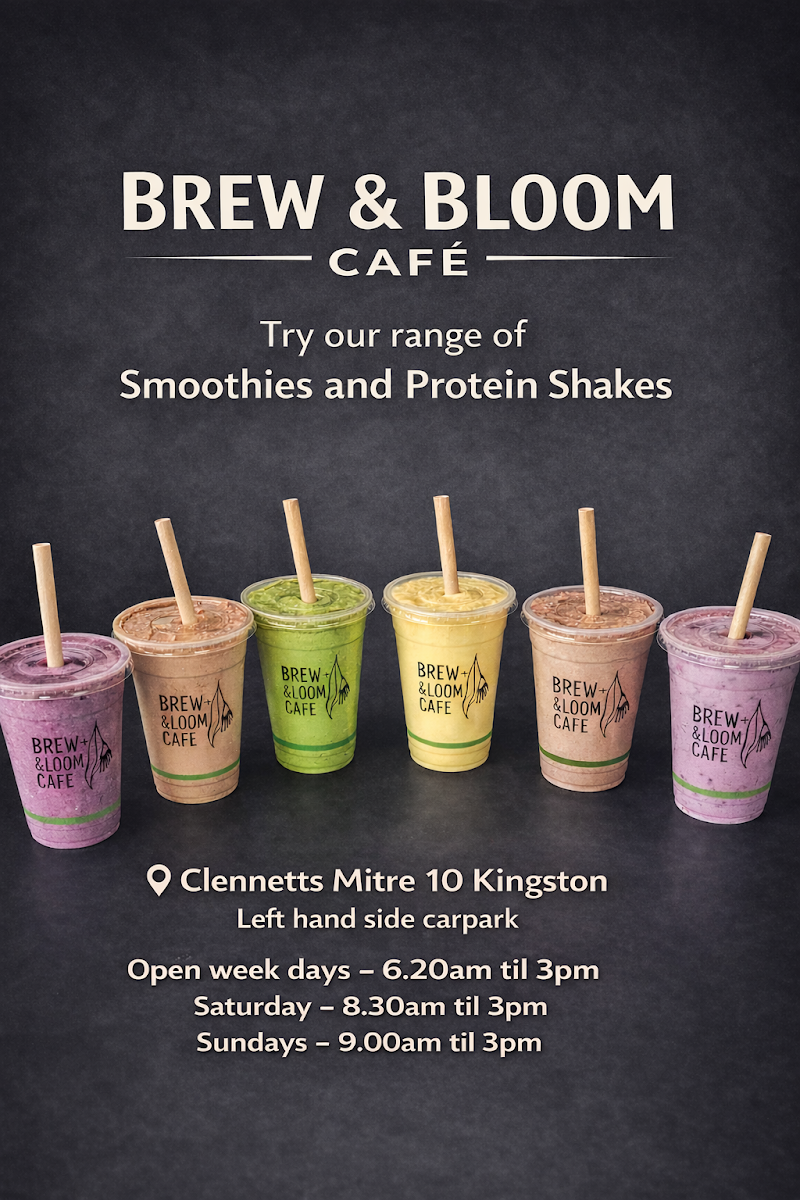 Menu, Brew+Bloom Cafe