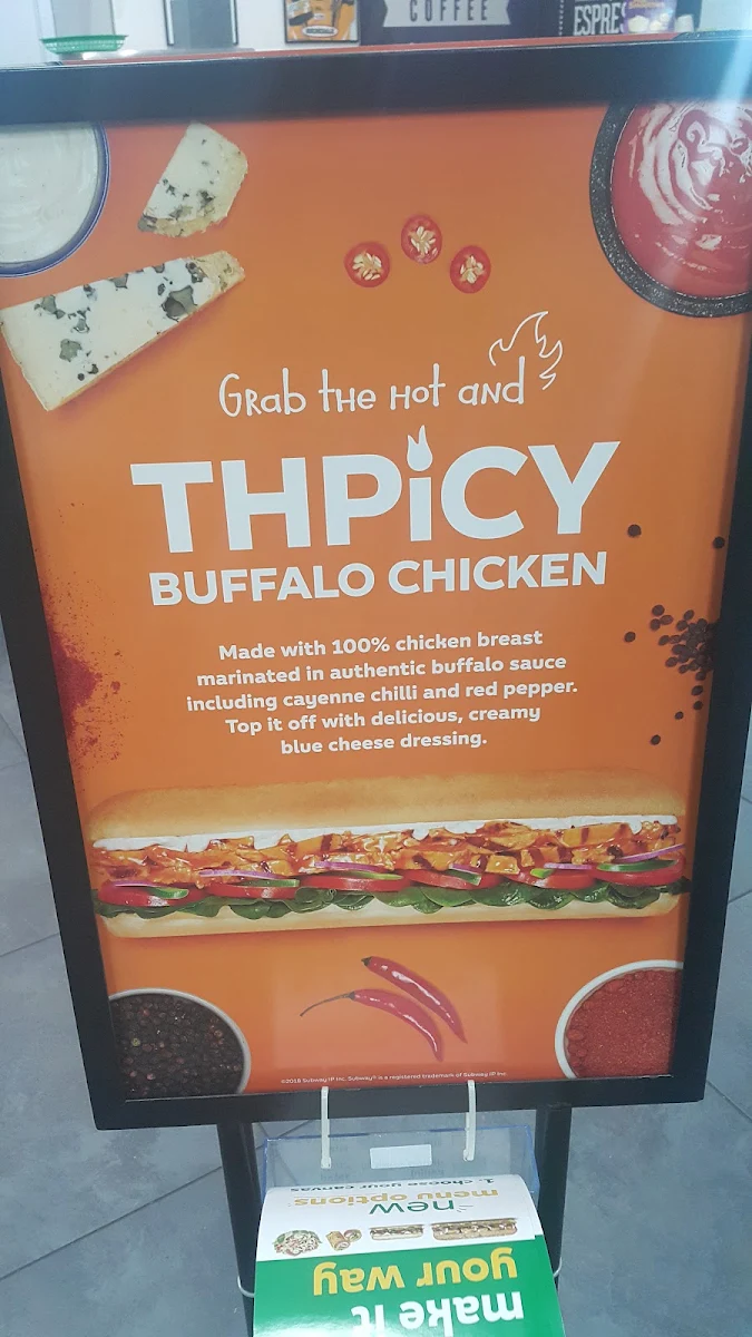 Menu, Subway