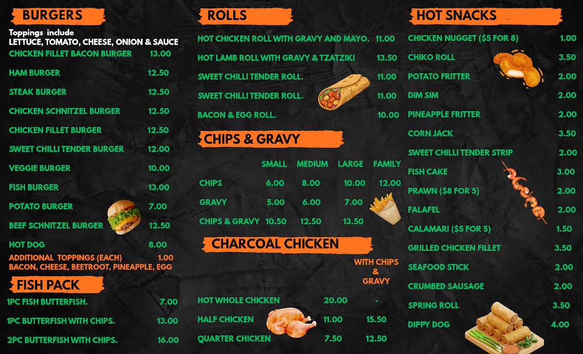 Menu, Yiros & Chicken on Charcoal @ Cliff Avenue