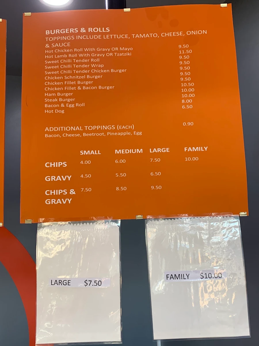 Menu, Yiros & Chicken on Charcoal @ Cliff Avenue