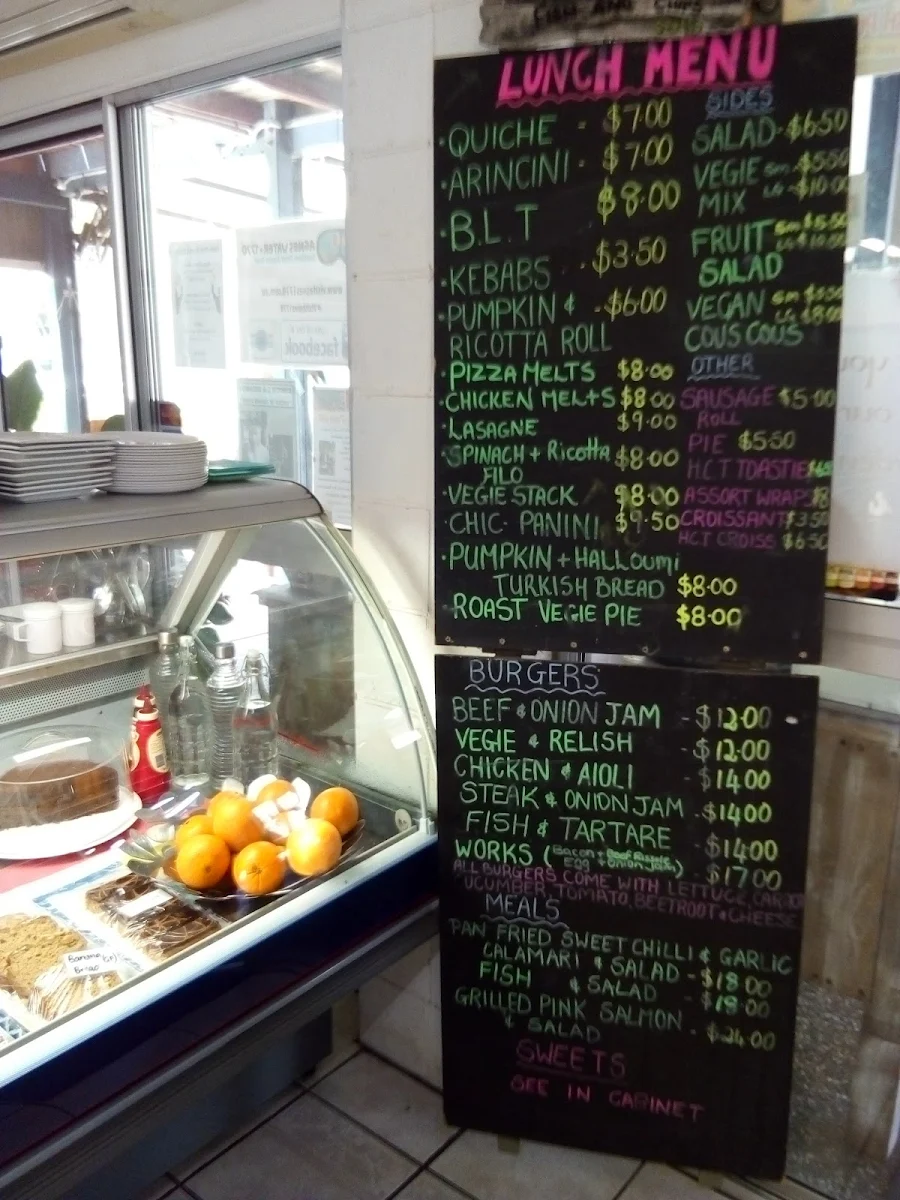 Menu, 1770 Marina Cafe
