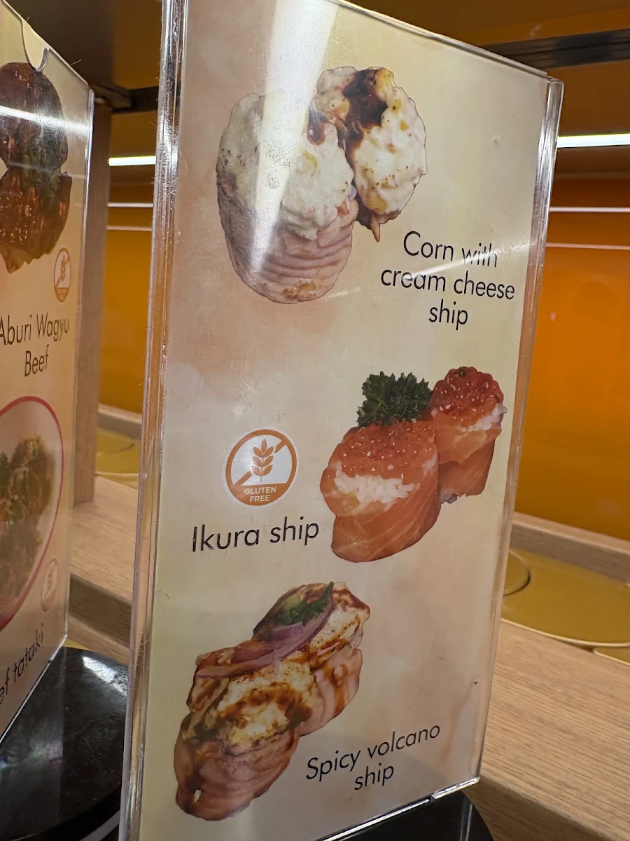 Menu, Sushi Hiro