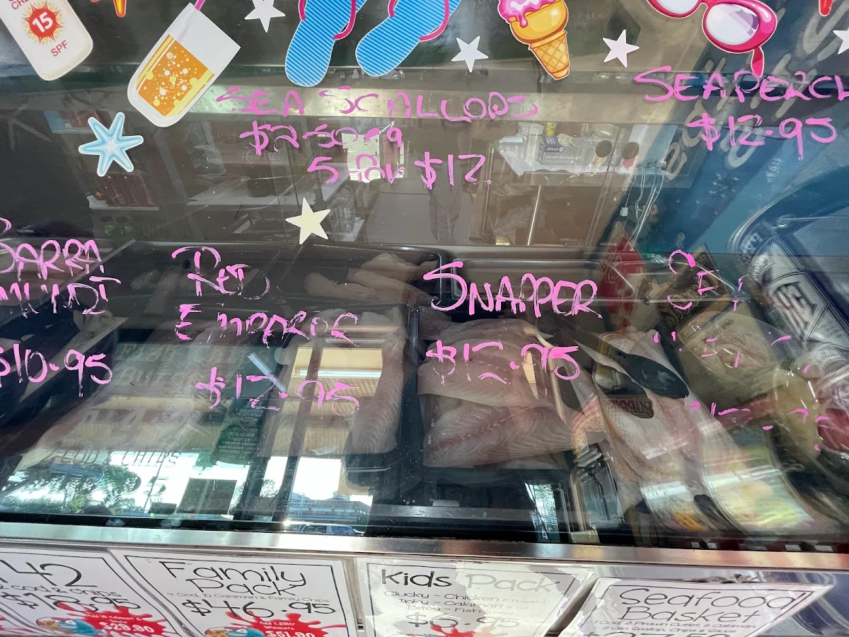Menu, Cooroy Fish & Chips
