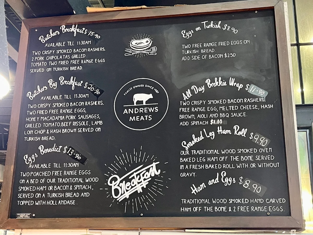 Menu, The Butcher’s Kitchen