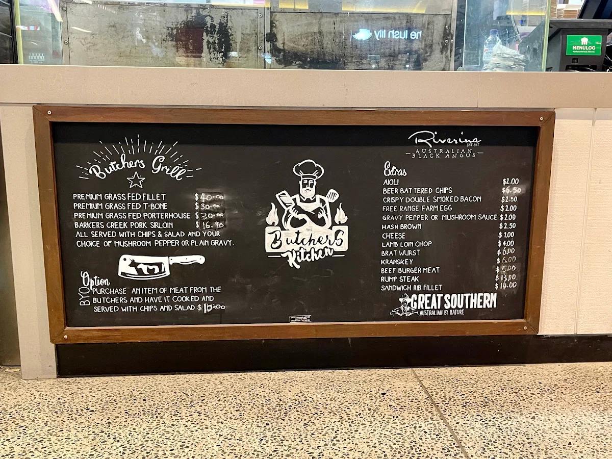 Menu, The Butcher’s Kitchen
