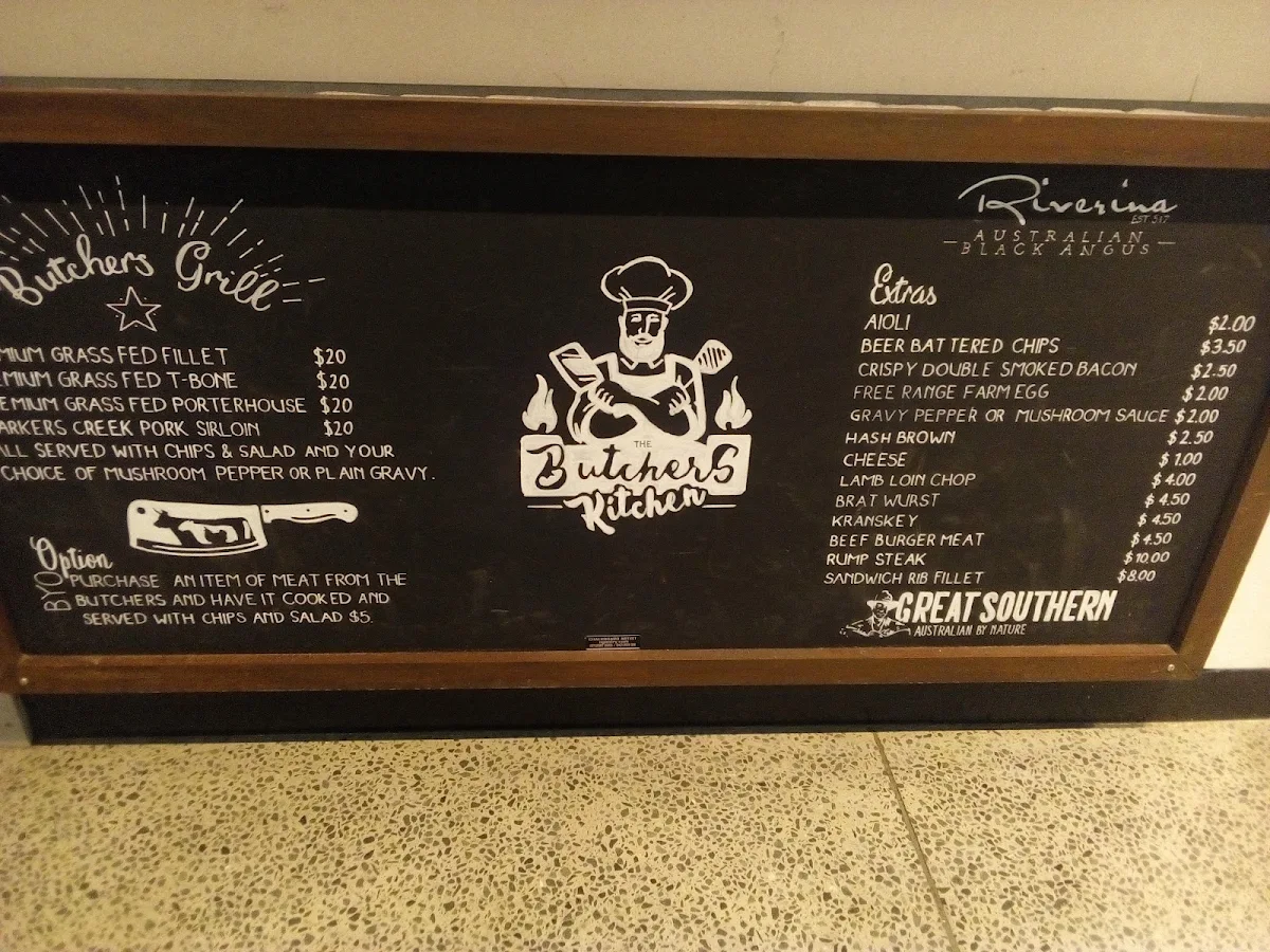 Menu, The Butcher’s Kitchen