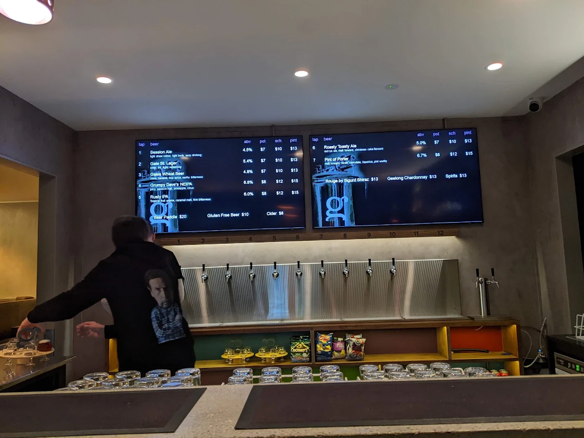Menu, Gales Brewery