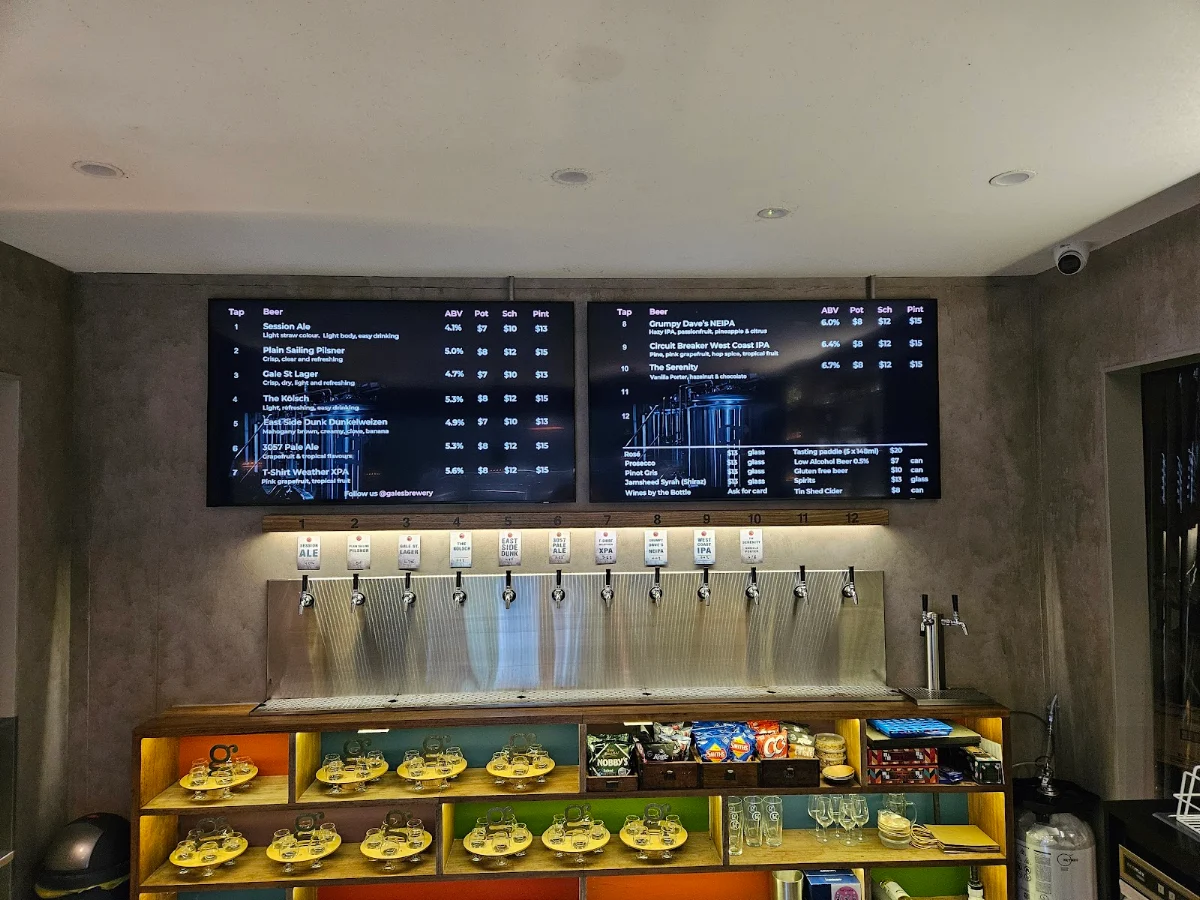 Menu, Gales Brewery