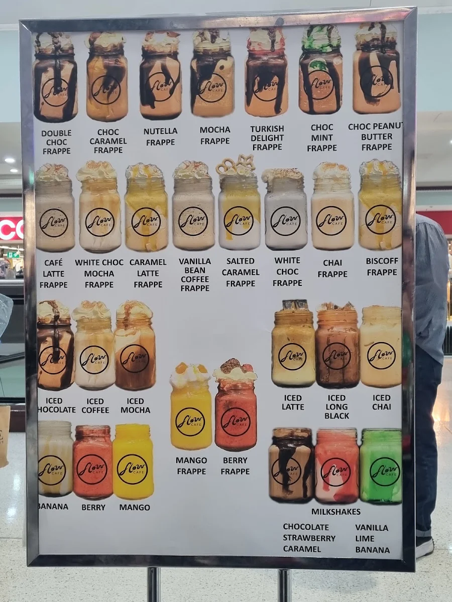 Menu, Flow Cafe