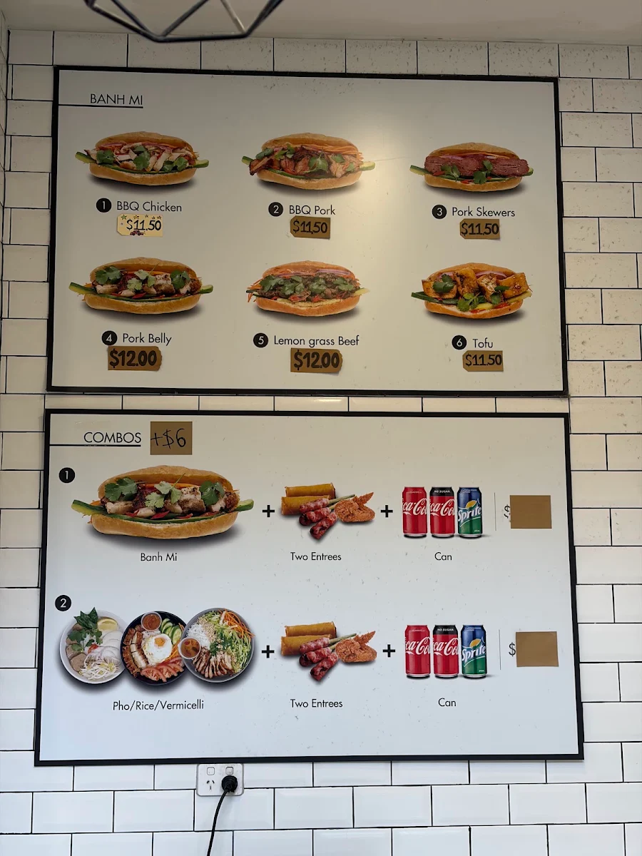 Menu, Saigon Corner