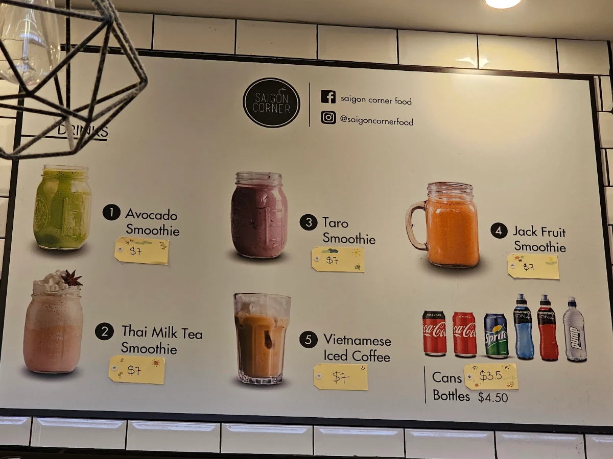 Menu, Saigon Corner