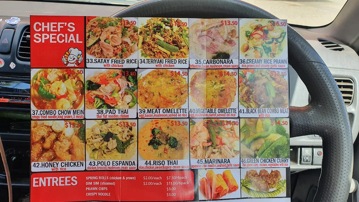 Menu, Happy Noodle Box