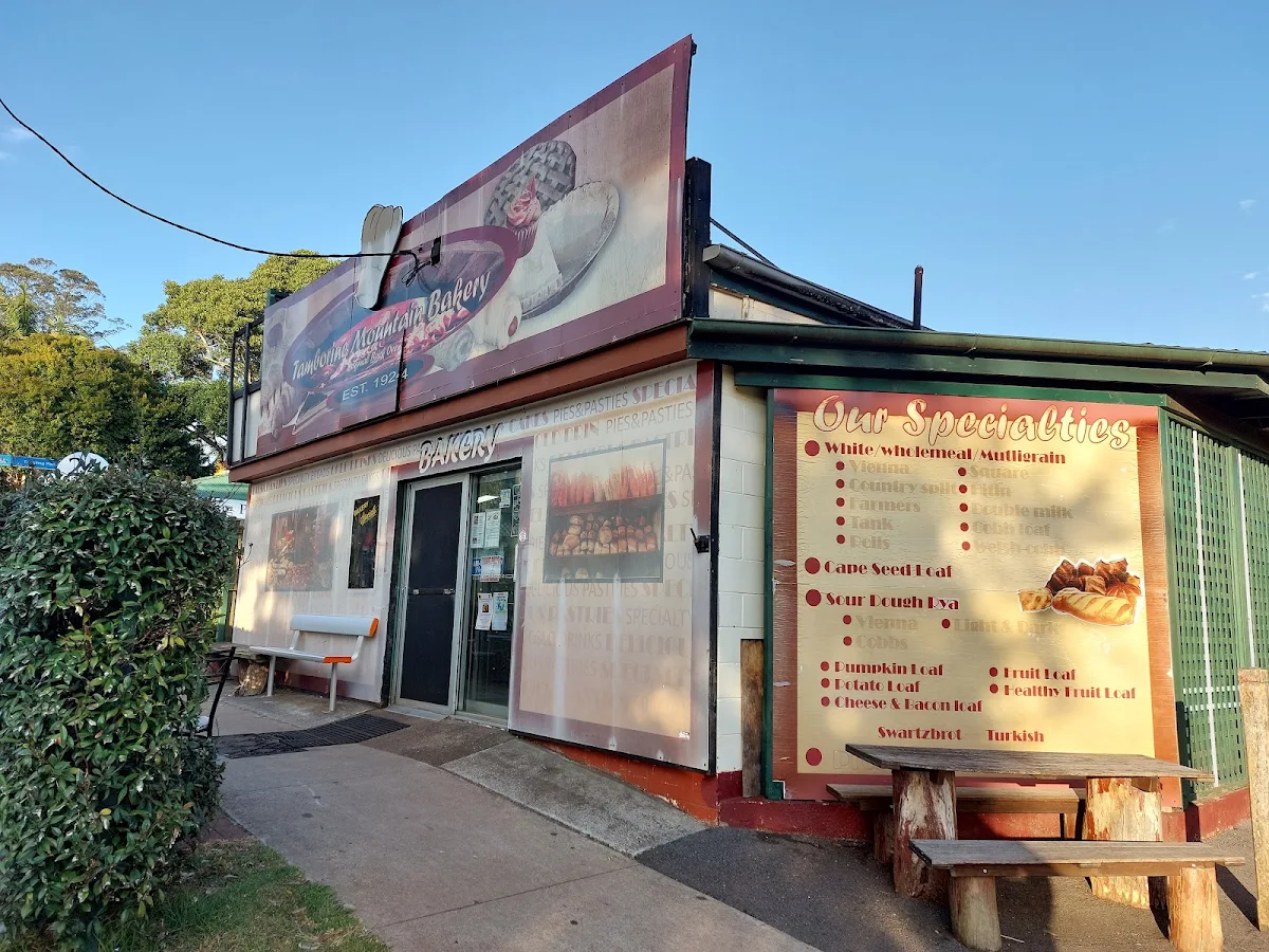 Menu, Tamborine Mountain Bakery