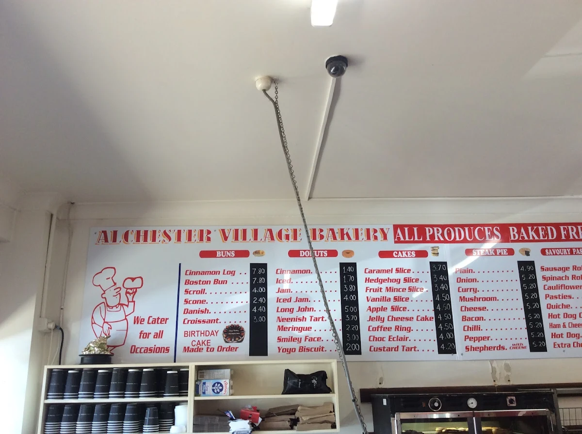 Menu, Alchester Village Bakery