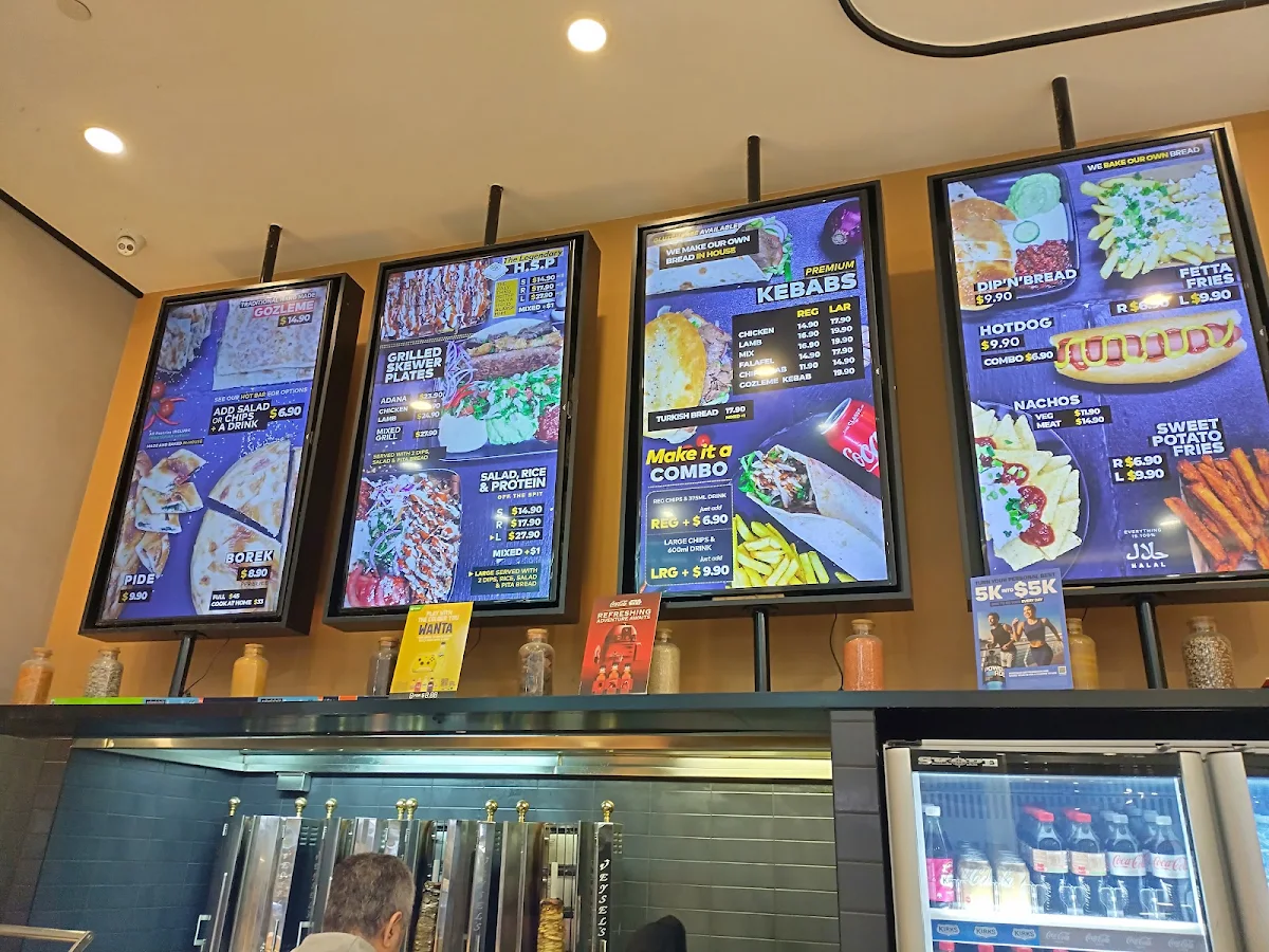 Menu, Garlik Kebabery - Fountain Gate