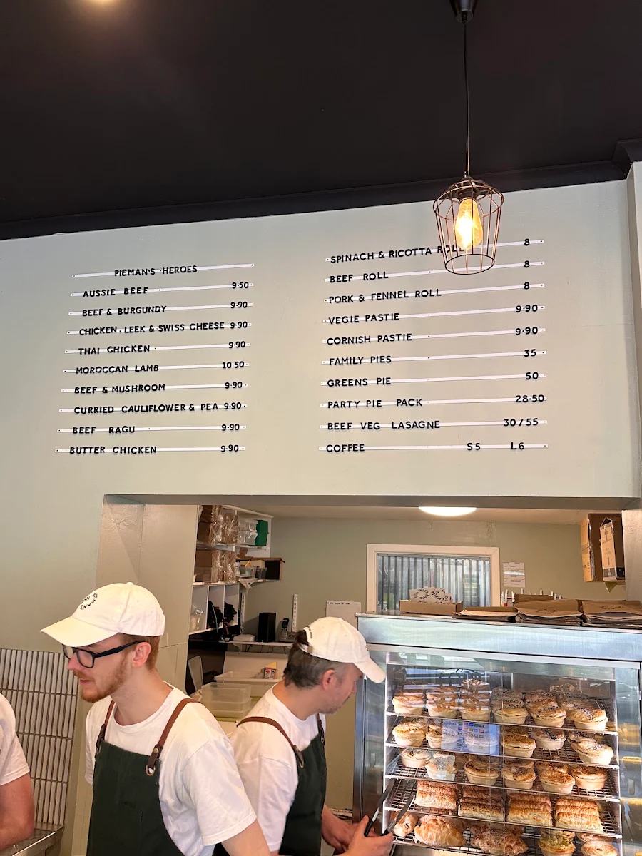 Menu, Pieman's Son