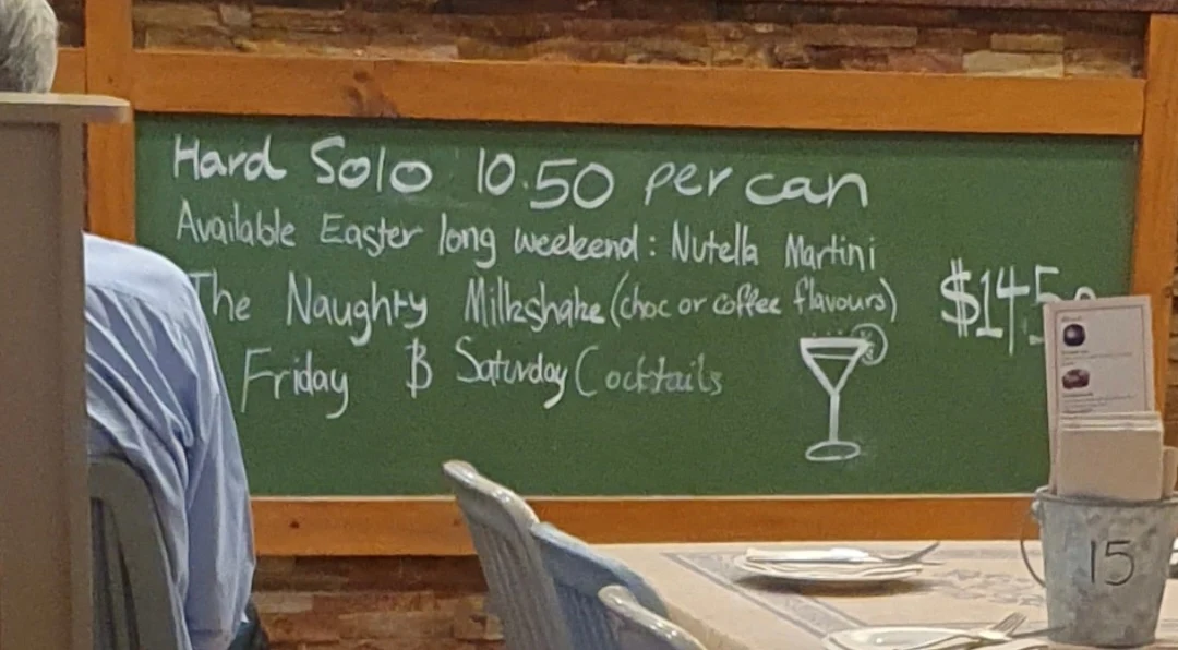 Menu, Aldo's Pizza Restaurant