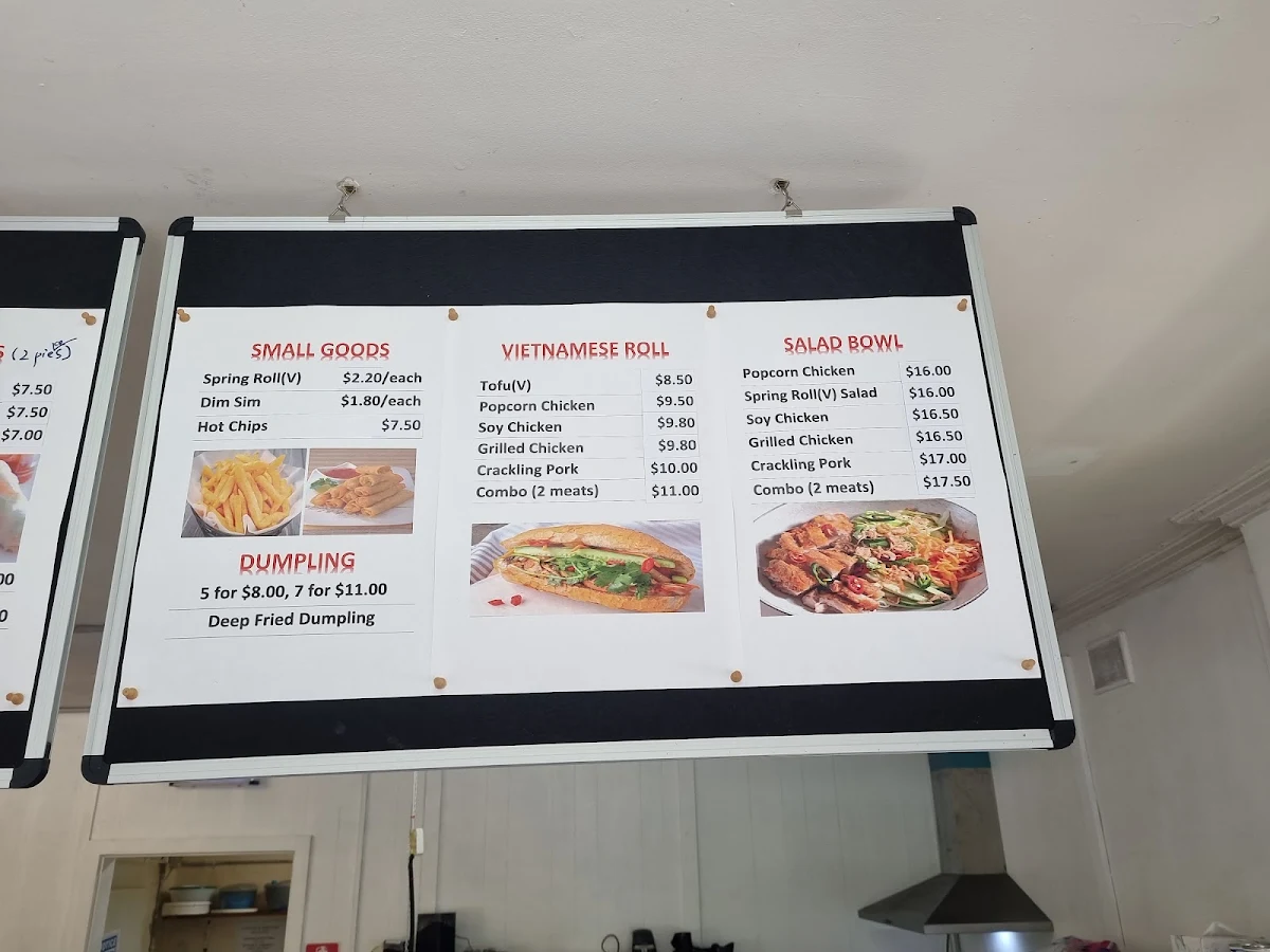 Menu, Glynde Mini Mart