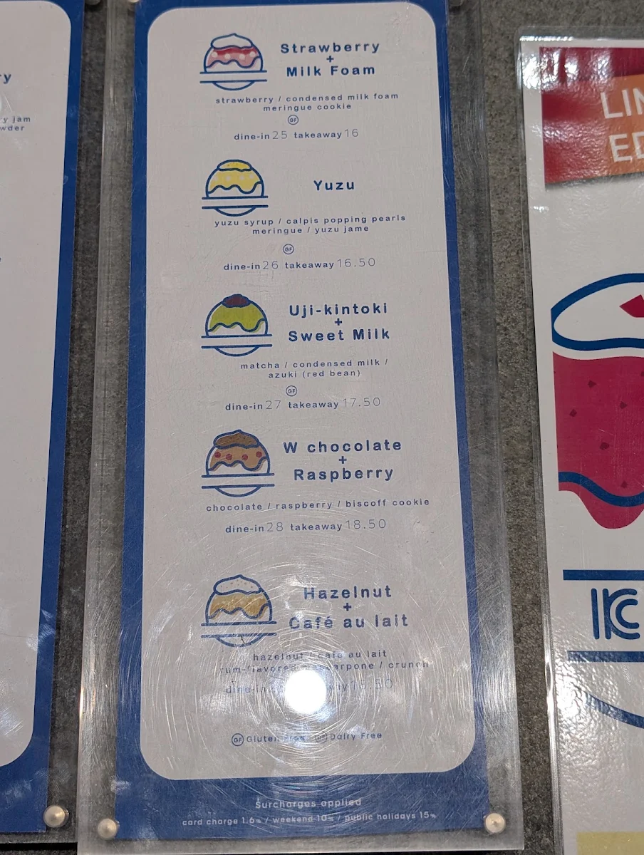 Menu, Kakigori Kaiji