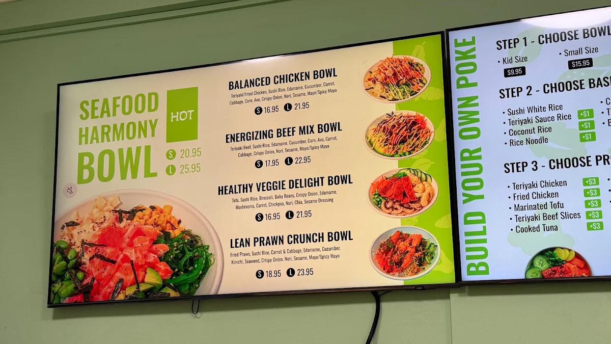 Menu, Super Green Bowl Glenelg