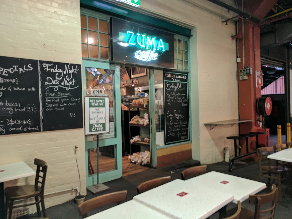 Menu, Zuma Caffè