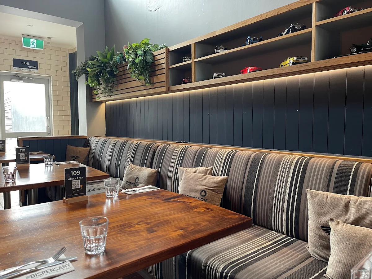 Vibe, THE DISPENSARY Coffee · Kitchen · Bar