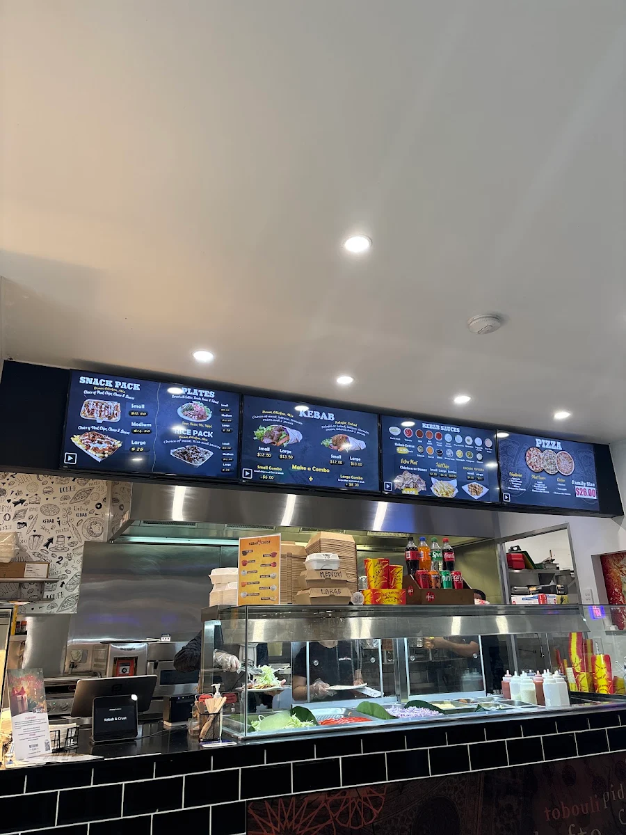 Menu, Kebab & Crust