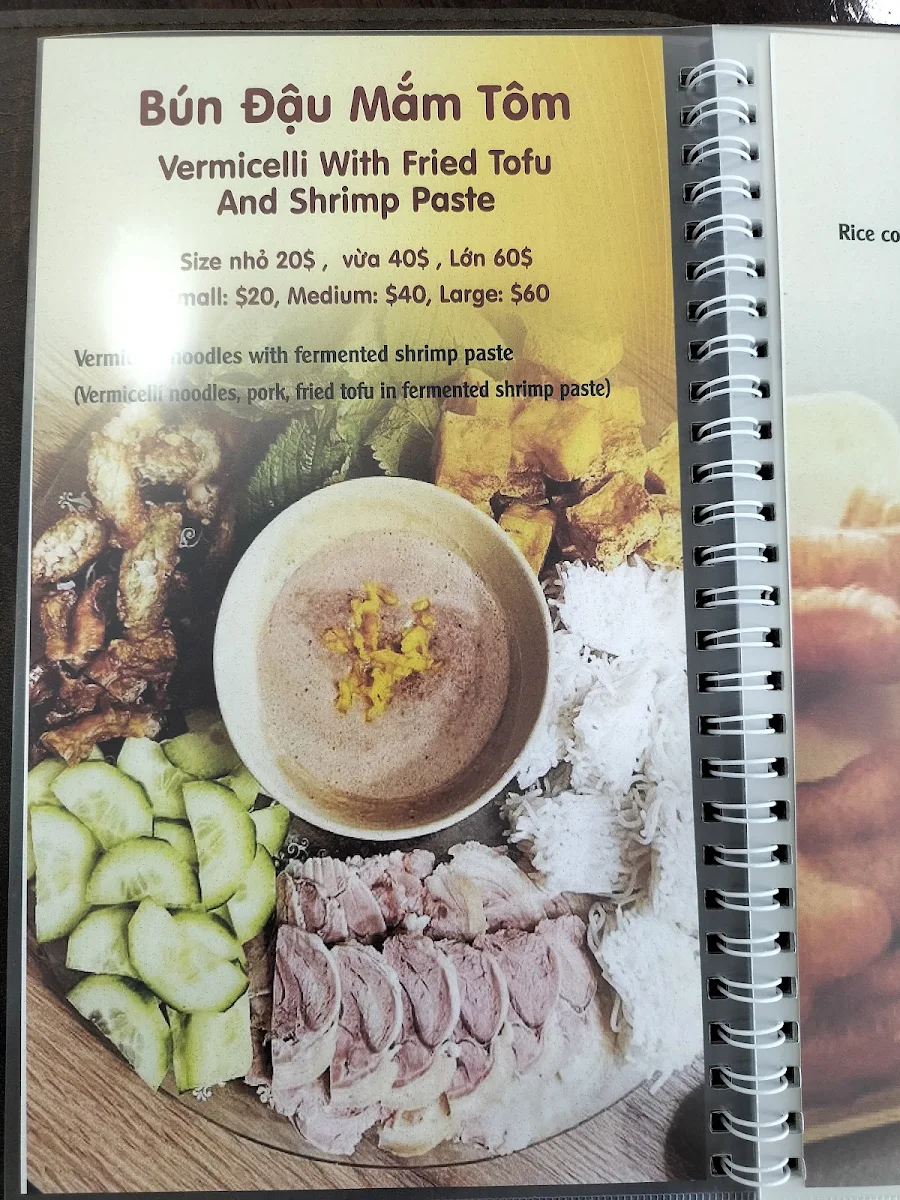 Menu, Bac Nam Quan