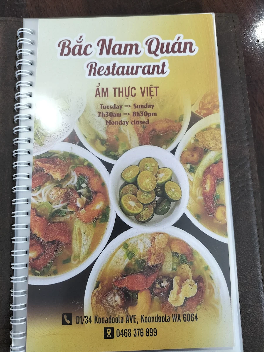 Menu, Bac Nam Quan