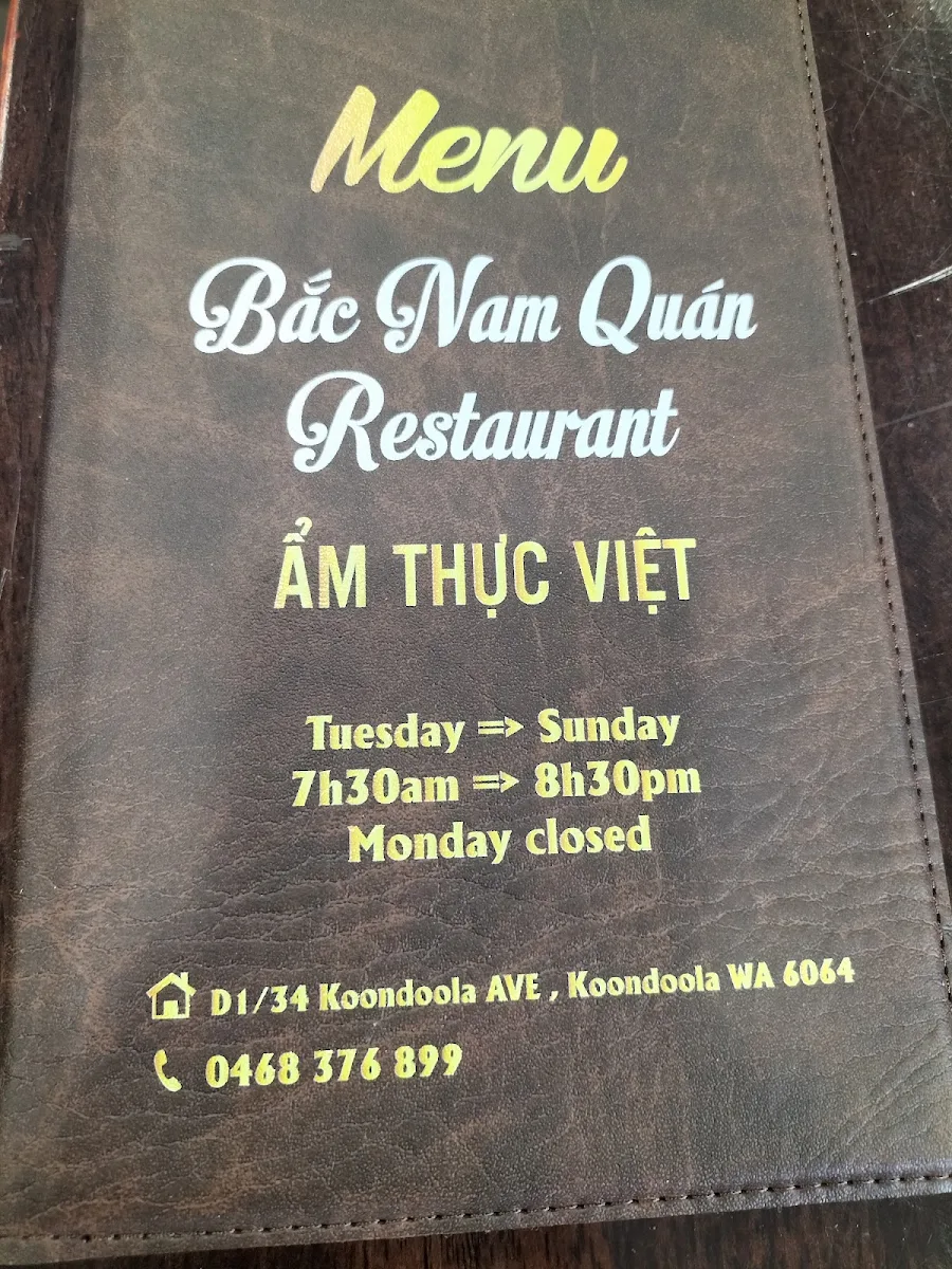 Menu, Bac Nam Quan