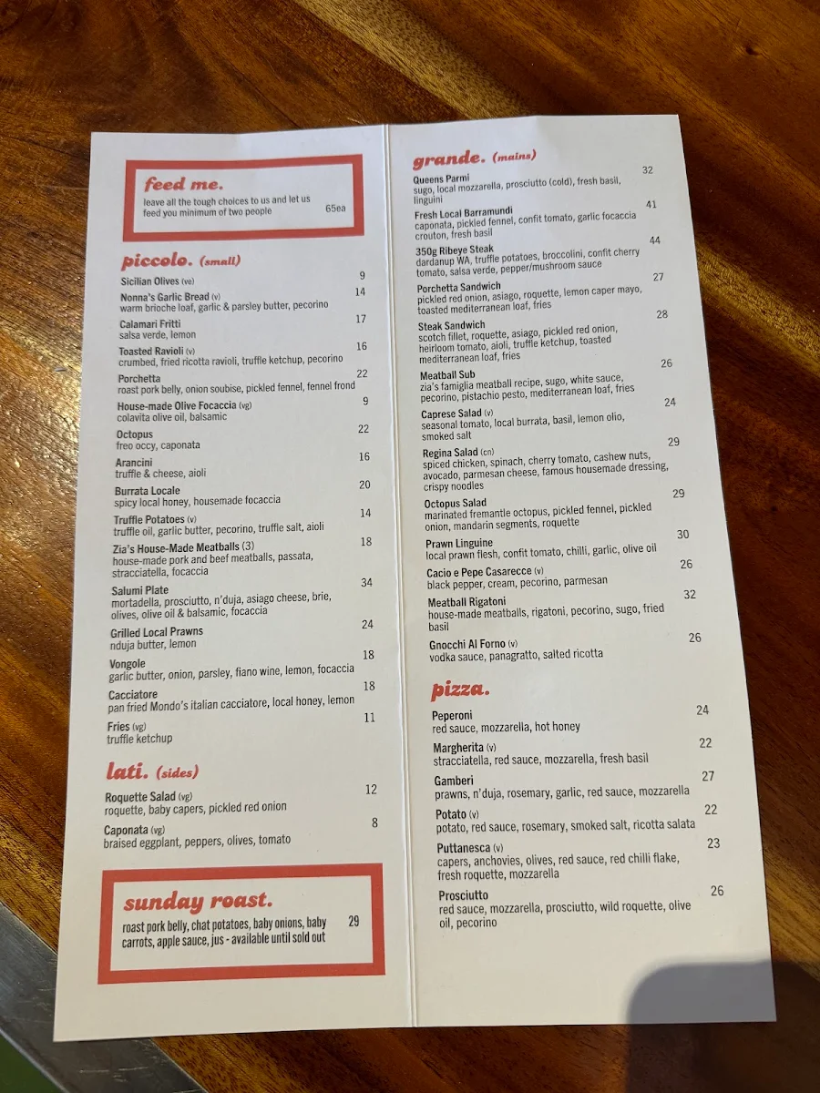 Menu, Queens Tavern