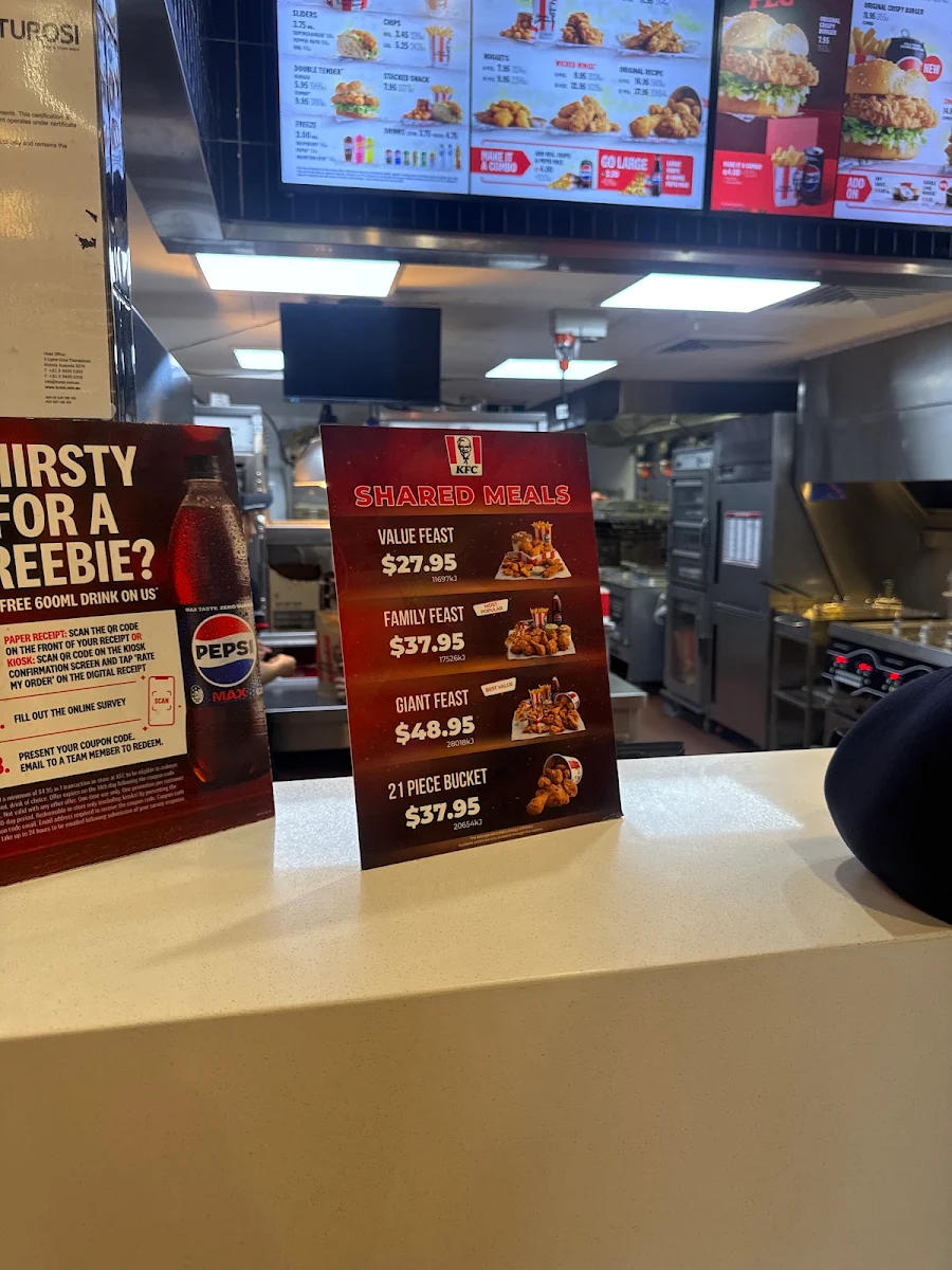 Menu, KFC Auburn
