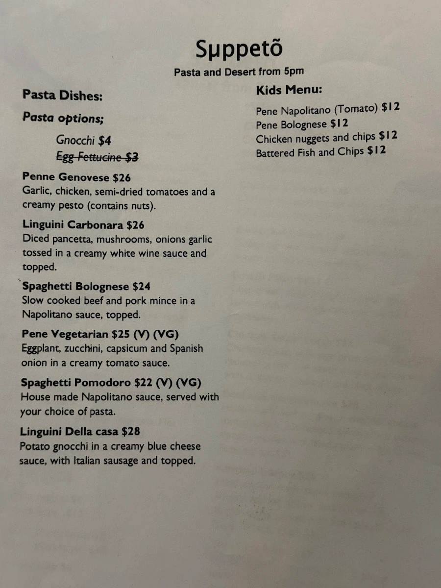 Menu, Suppetó Collective