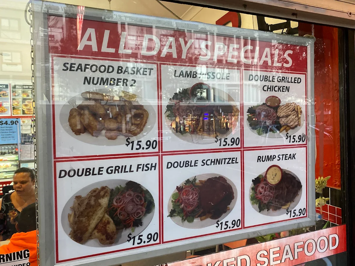 Menu, Bucks Diner