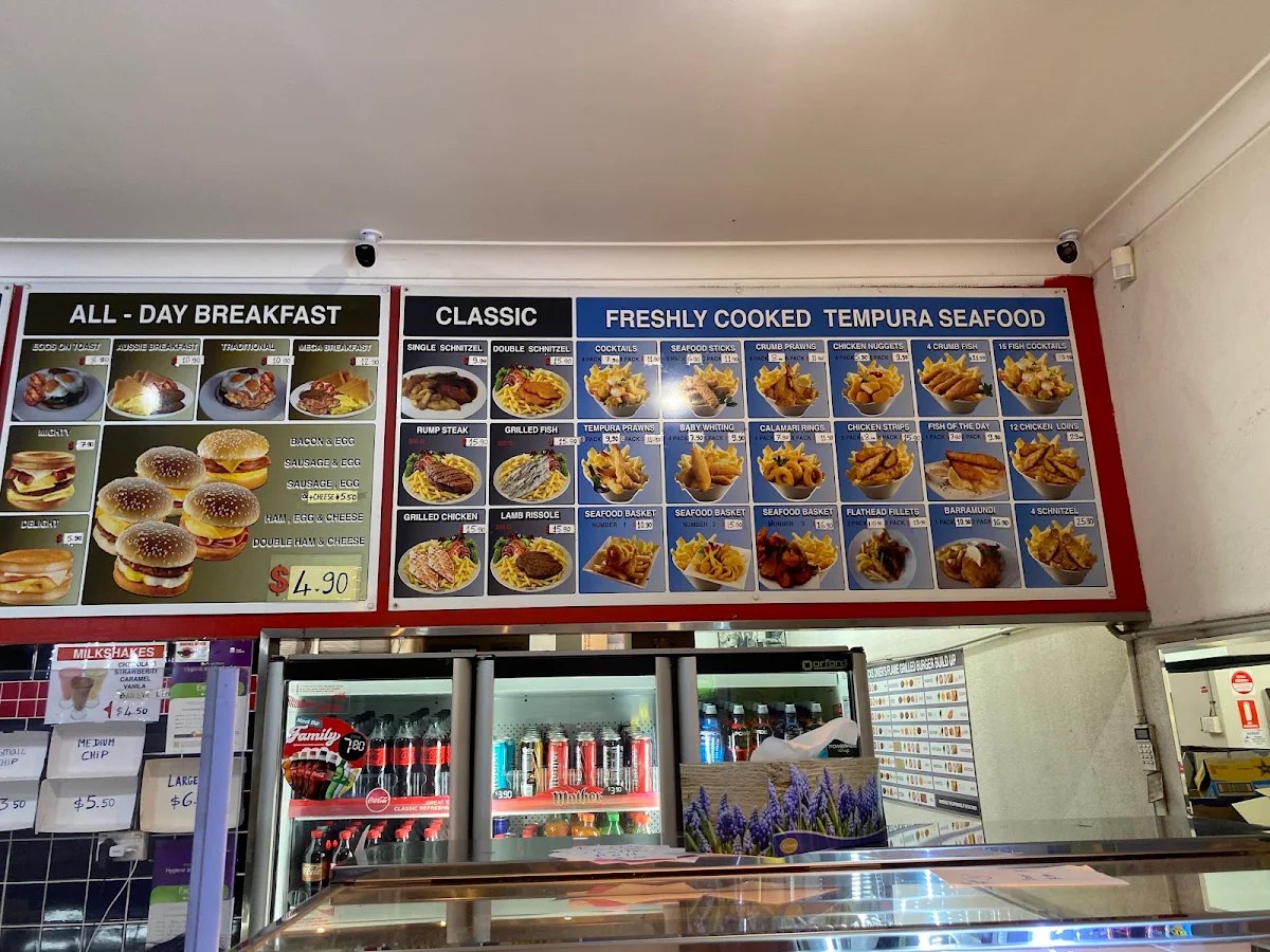 Menu, Bucks Diner