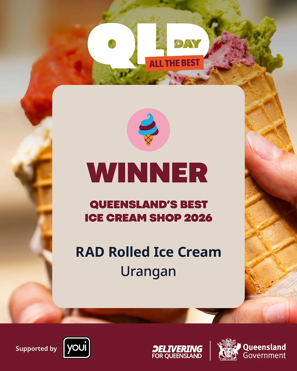 Menu, RAD Rolled Ice Cream