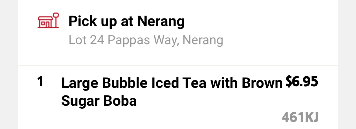 Menu, Hungry Jack's Burgers Nerang