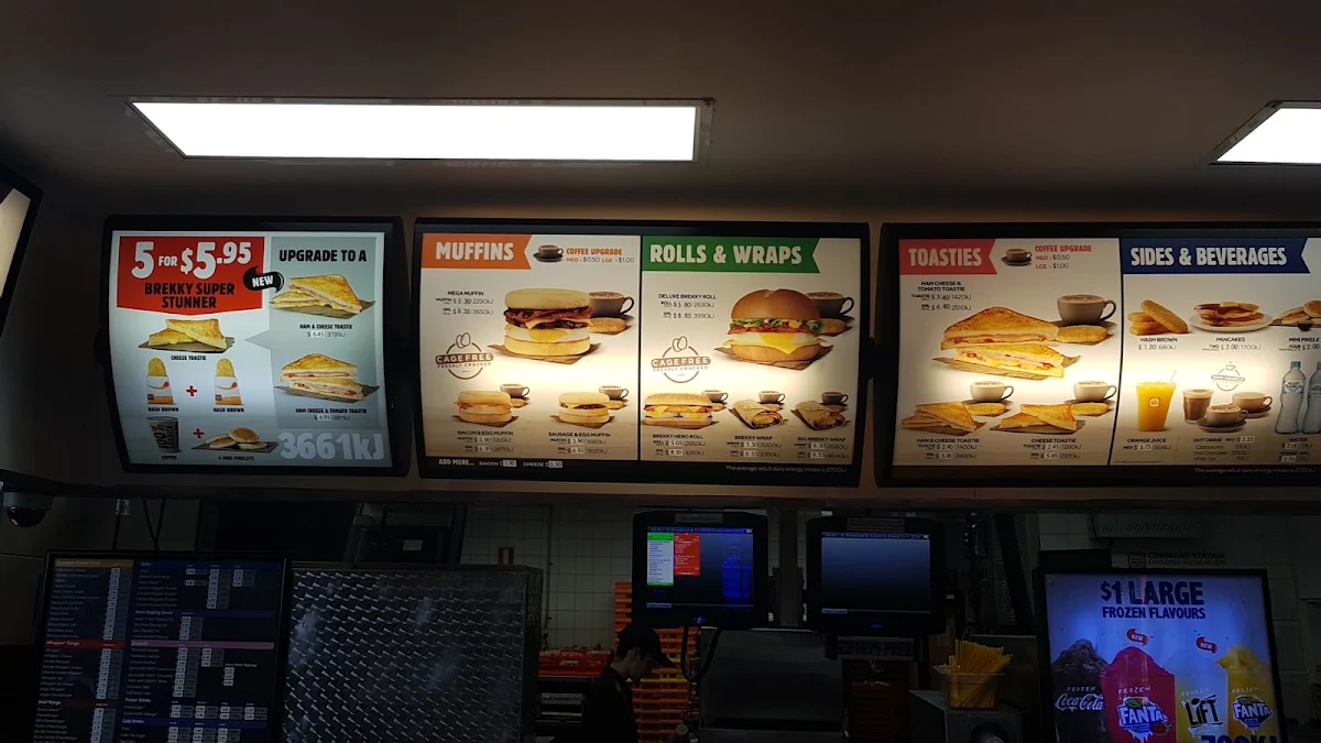 Menu, Hungry Jack's Burgers Nerang